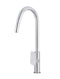 Meir Round Paddle Piccola Pull Out Kitchen Mixer Tap - Polished Chrome