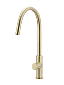 Meir Round Pinless Piccola Pull Out Kitchen Mixer Tap - PVD Tiger Bronze