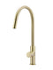 Meir Round Pinless Piccola Pull Out Kitchen Mixer Tap - PVD Tiger Bronze