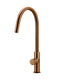 Meir Round Pinless Piccola Pull Out Kitchen Mixer Tap - Lustre Bronze