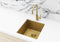 Meir Lavello Kitchen Sink - Single Bowl 380 x 440 - Brushed Bronze Gold