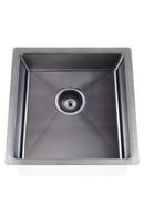 Meir Lavello Kitchen Sink - Single Bowl 450 x 450 - Gunmetal Black