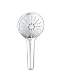 Round Hand Shower Three-Function - Polished Chrome