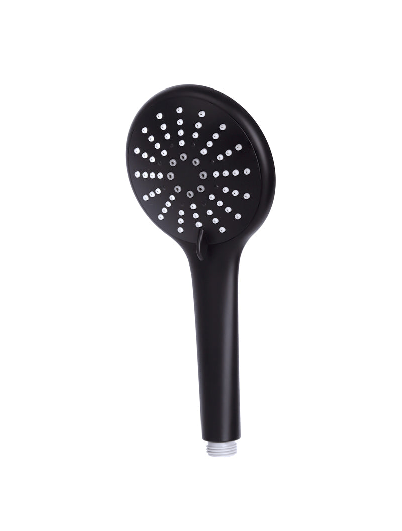 Meir Round Hand Shower Three-Function - Matte Black