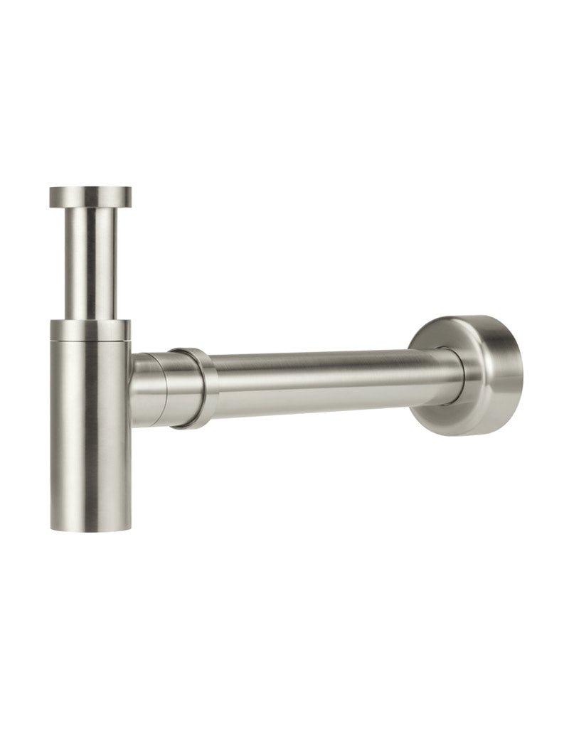 Meir Round Bottle Trap for 32mm basin waste and 40mm outlet - PVD Brushed Nickel
