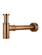 Meir Round Bottle Trap for 32mm basin waste and 40mm outlet - Lustre Bronze