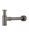 Meir Round Bottle Trap for 32mm basin waste and 40mm outlet - Shadow Gunmetal