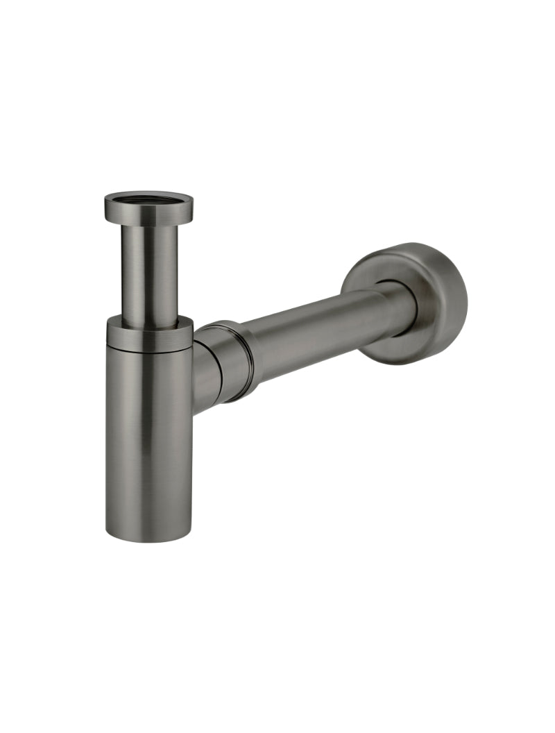 Meir Round Bottle Trap for 32mm basin waste and 40mm outlet - Shadow Gunmetal