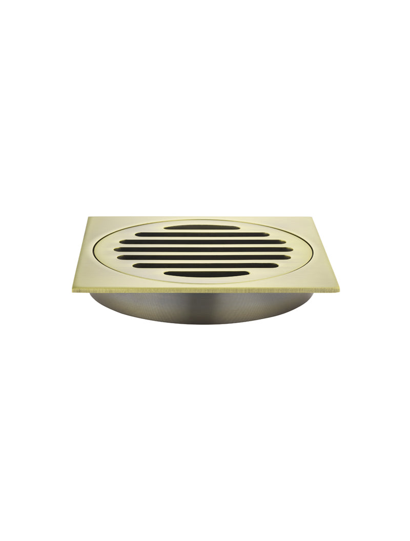 Meir Square Floor Grate Shower Drain 100mm outlet - Tiger Bronze