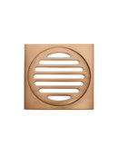 Meir Square Floor Grate Shower Drain 100mm outlet - Lustre Bronze