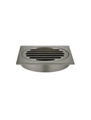 Meir Square Floor Grate Shower Drain 100mm outlet - Shadow Gunmetal