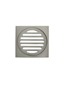 Meir Square Floor Grate Shower Drain 100mm outlet - Shadow Gunmetal