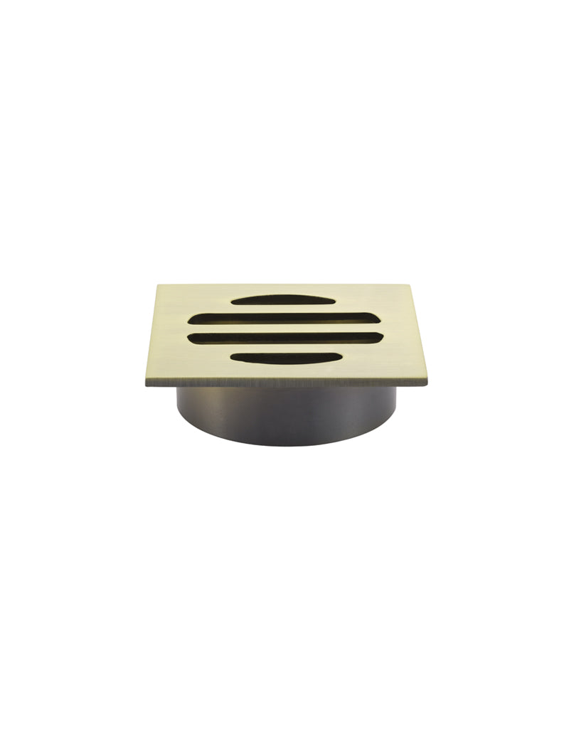 Meir Square Floor Grate Shower Drain 50mm outlet - PVD Tiger Bronze