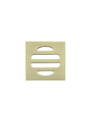 Meir Square Floor Grate Shower Drain 50mm outlet - PVD Tiger Bronze