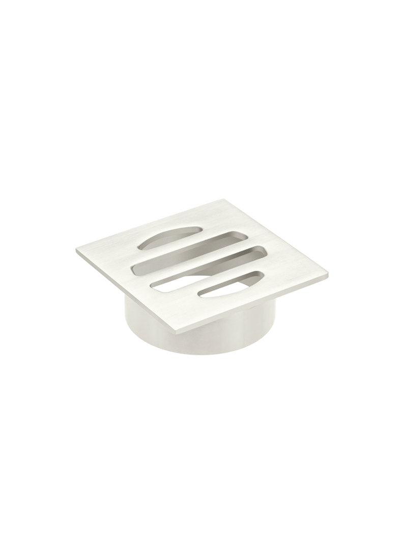 Meir Square Floor Grate Shower Drain 50mm outlet - Brushed Nickel