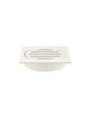 Meir Square Floor Grate Shower Drain 80mm outlet - Brushed Nickel