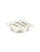 Meir Square Floor Grate Shower Drain 80mm outlet - Brushed Nickel