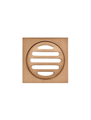 Meir Square Floor Grate Shower Drain 80mm outlet - Lustre Bronze