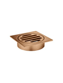 Meir Square Floor Grate Shower Drain 80mm outlet - Lustre Bronze