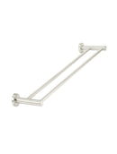 Meir Round Double Towel Rail 600mm - PVD Brushed Nickel