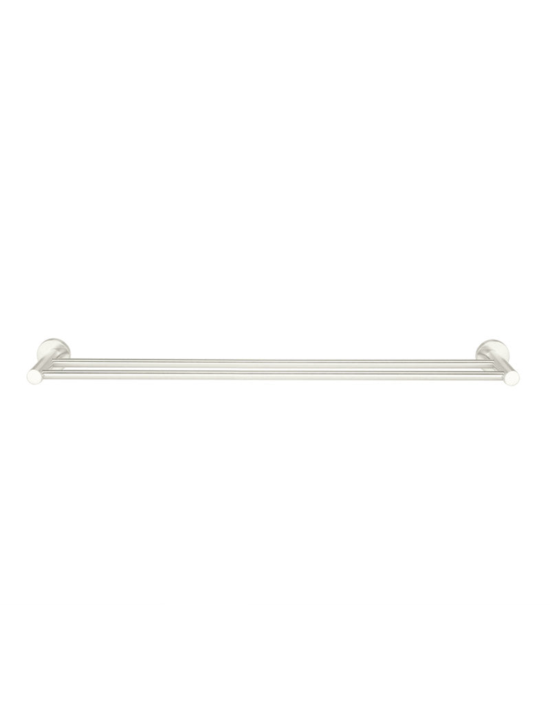 Meir Round Double Towel Rail 600mm - PVD Brushed Nickel