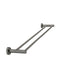 Meir Round Double Towel Rail 600mm - Shadow Gunmetal