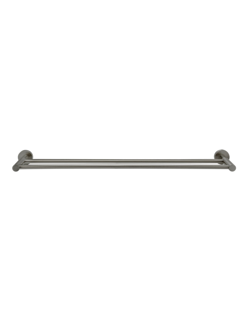 Meir Round Double Towel Rail 600mm - Shadow Gunmetal