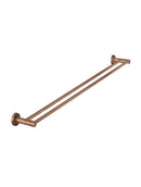 Meir Round Double Towel Rail 900mm - Lustre Bronze