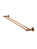 Meir Round Double Towel Rail 900mm - Lustre Bronze