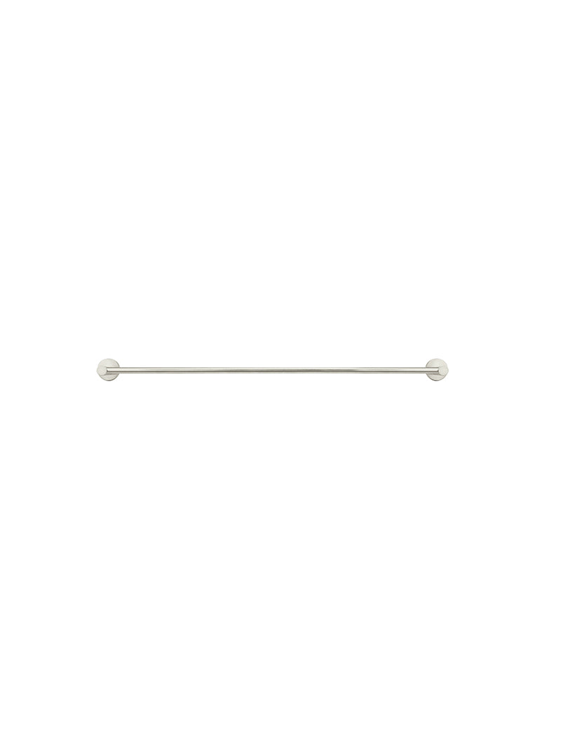 Meir Round Single Towel Rail 600mm - PVD Brushed Nickel