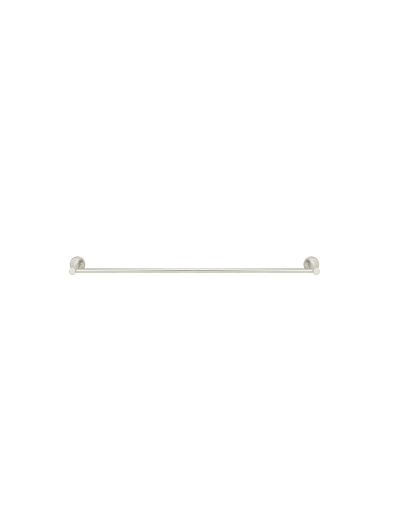 Meir Round Single Towel Rail 600mm - PVD Brushed Nickel