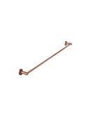 Meir Round Single Towel Rail 600mm - Lustre Bronze