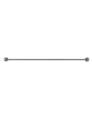 Meir Round Single Towel Rail - Shadow Gunmetal