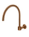 Meir Round High-Rise Swivel Wall Spout - Lustre Bronze