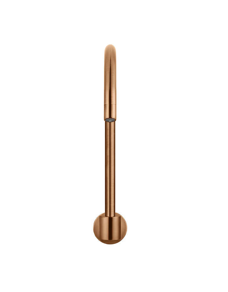 Meir Round High-Rise Swivel Wall Spout - Lustre Bronze
