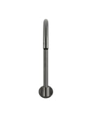 Round High-Rise Swivel Wall Spout - Shadow Gunmetal