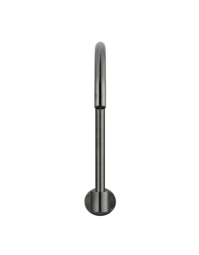 Round High-Rise Swivel Wall Spout - Shadow Gunmetal