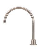Round Gooseneck High-Rise Swivel Hob Spout - Champagne