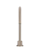 Round Gooseneck High-Rise Swivel Hob Spout - Champagne