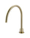Round Gooseneck High-Rise Swivel Hob Spout - PVD Tiger Bronze