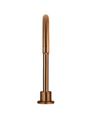 Meir Round Gooseneck High-Rise Swivel Hob Spout - Lustre Bronze