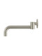 Round Swivel Wall Spout - PVD Brushed Nickel