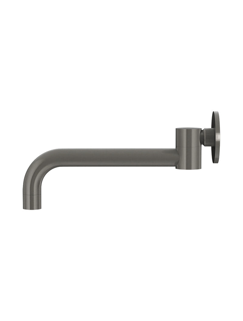 Meir Round Swivel Wall Spout - Shadow Gunmetal