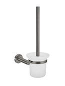 Meir Round Toilet Brush & Holder - Shadow Gunmetal