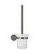 Round Toilet Brush & Holder - Shadow Gunmetal