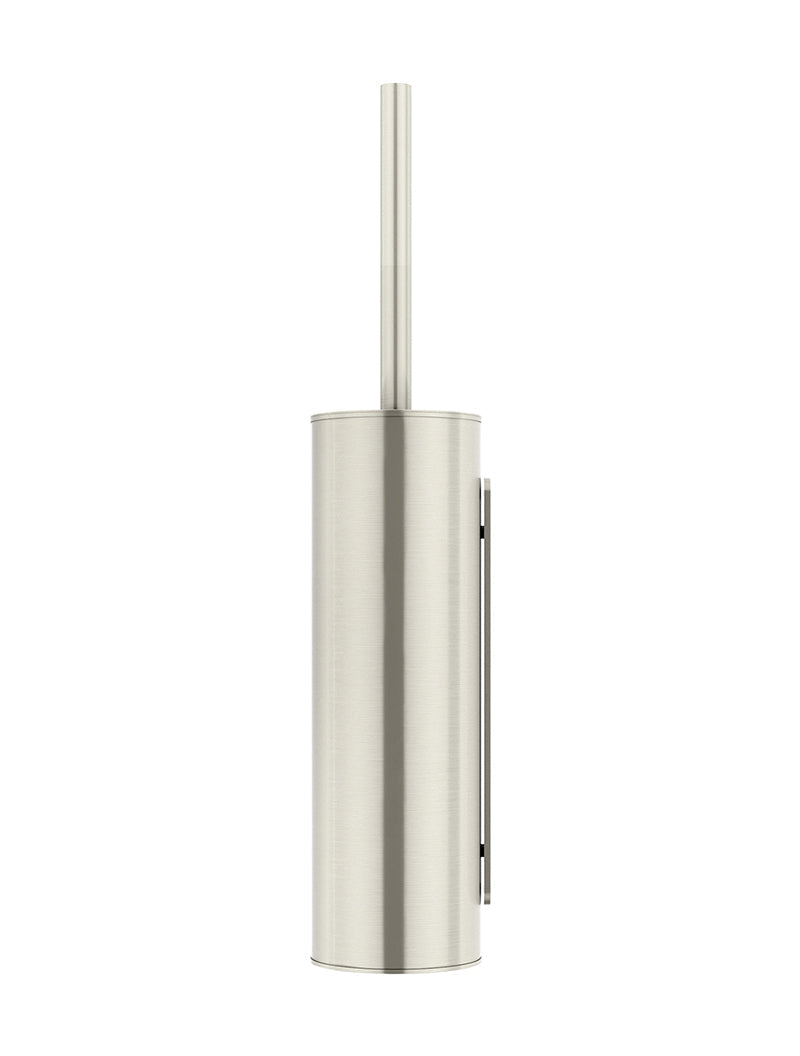 Meir Round Toilet Brush & Holder - PVD Brushed Nickel