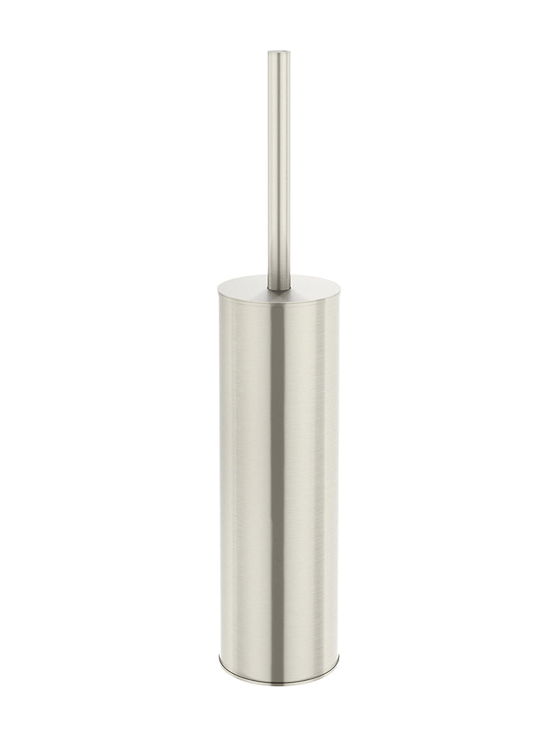 Meir Round Toilet Brush & Holder - PVD Brushed Nickel