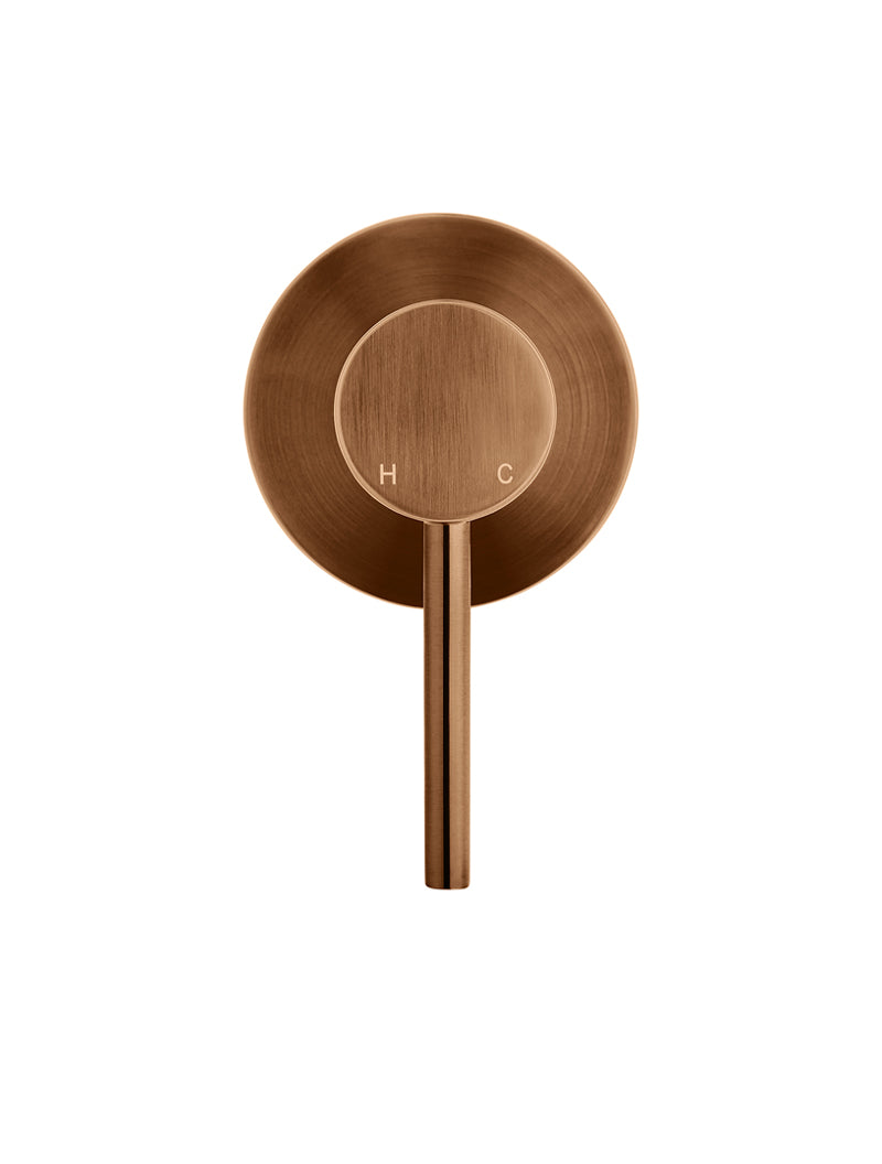 Round Wall Mixer - Lustre Bronze