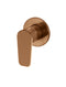 Meir Round Wall Mixer Paddle Handle - Lustre Bronze