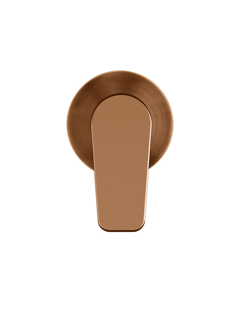 Meir Round Wall Mixer Paddle Handle Trim Kit - Lustre Bronze